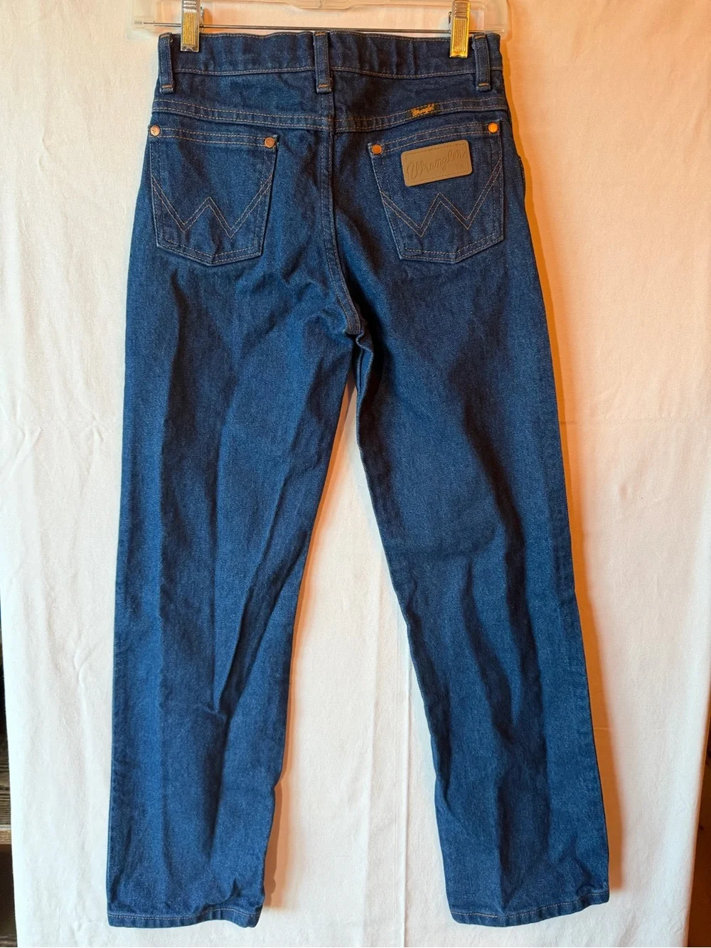 Wrangler Boys Dark Blue Slim Straight Cowboy Jeans